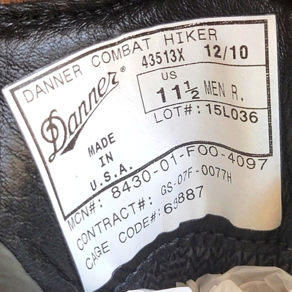 2010  Danner Combat Hiker Special Forces Leather 43513X Boots Size 11.5 ( NEW ) - Picture 13 of 13